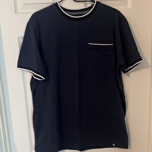 Free Planet Dark Blue pocket Tee with White Highlights